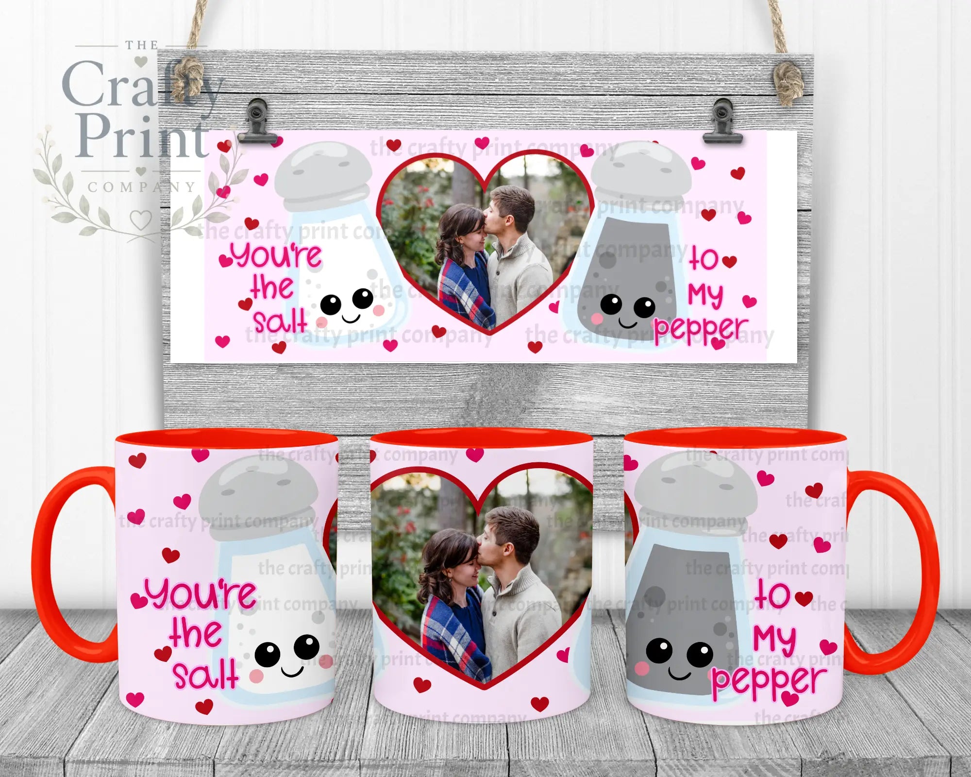 You’re the salt to my Pepper Mug - Red Handle & Inner - Mugs