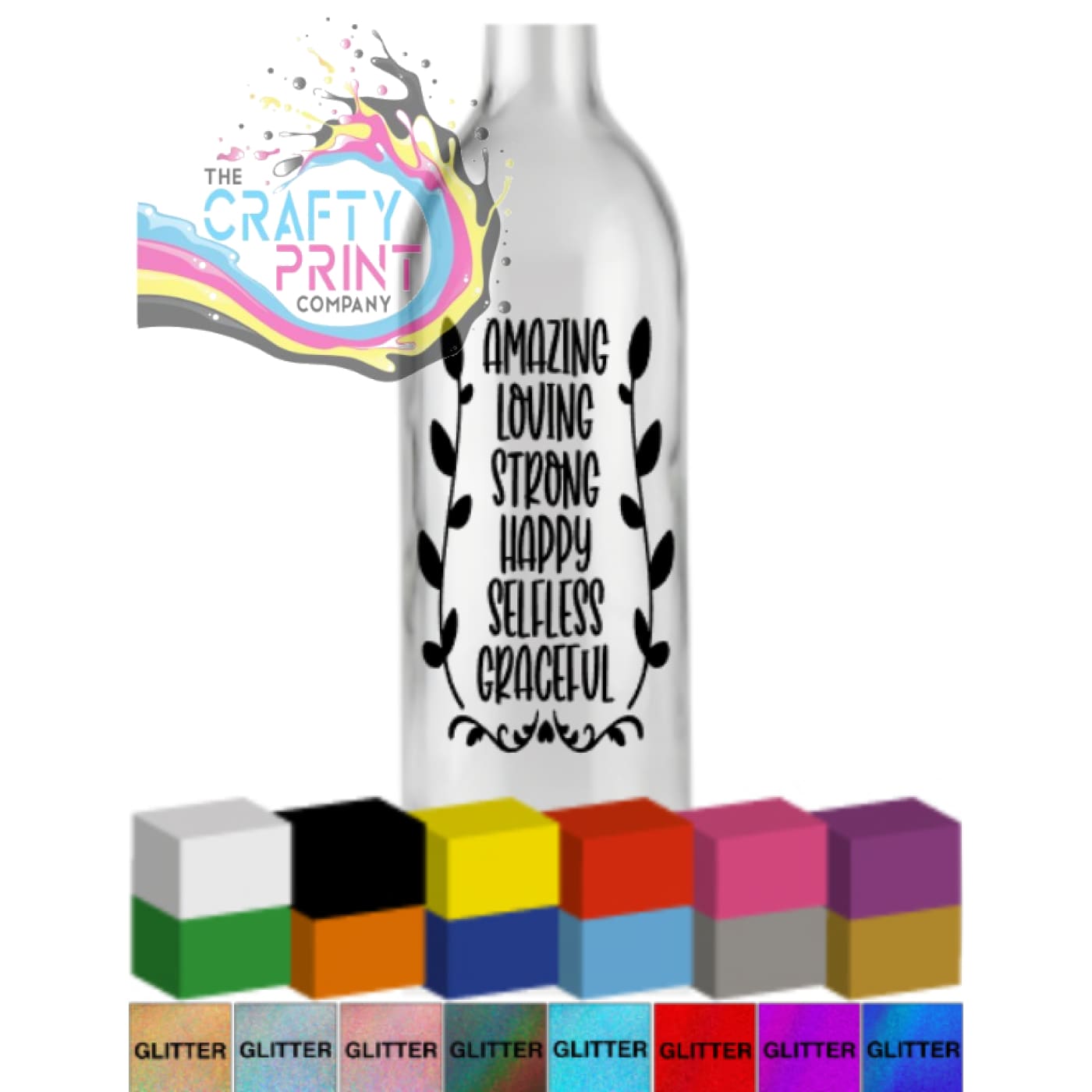 Amazing Loving Strong Bottle Vinyl Decal - Decorative