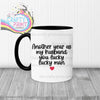 Another Year as my Husband Mug - Black Handle & Inner - Mugs