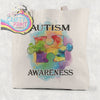 Autism Awareness Cotton Tote Bag - Shopping Totes