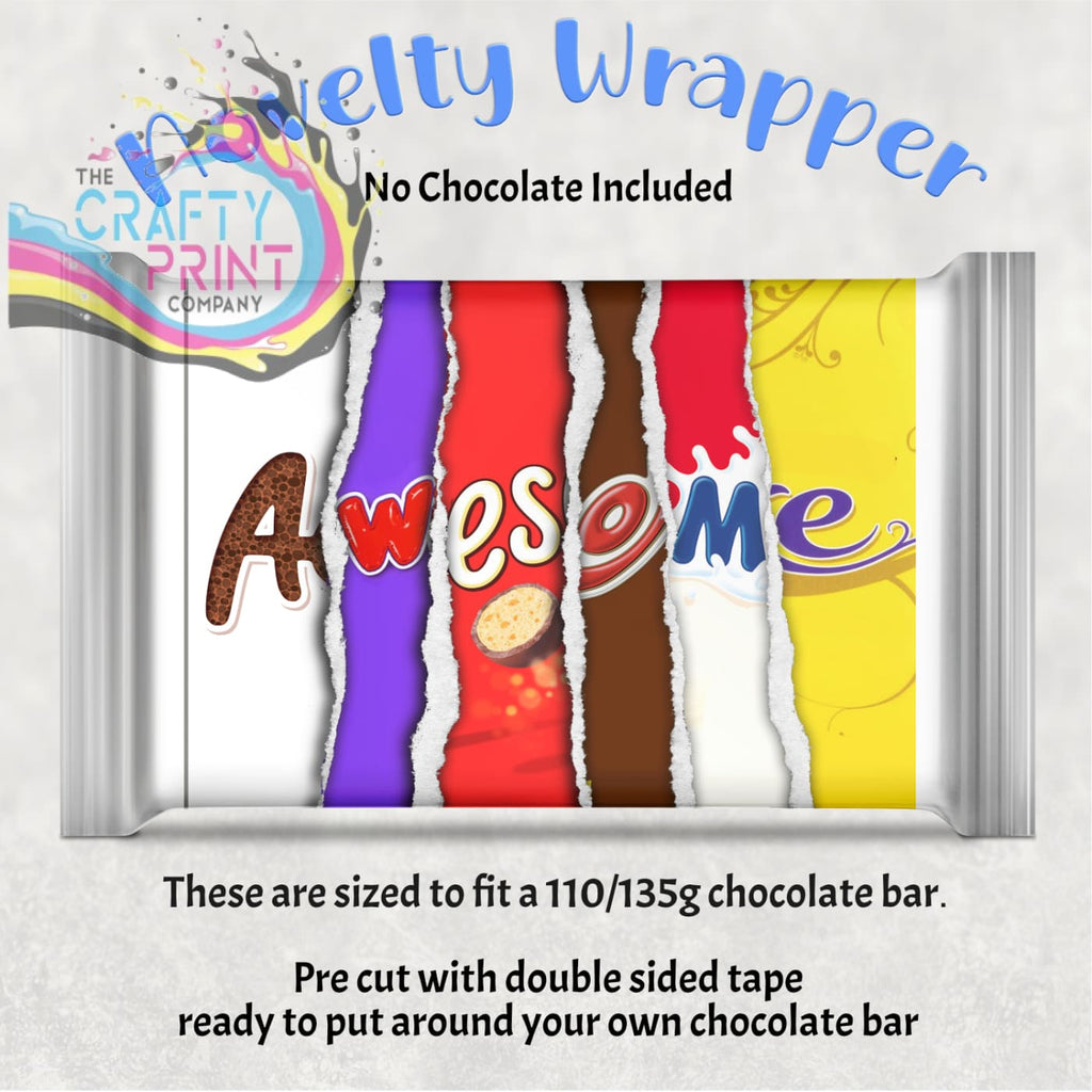 Awesome Chocolate Bar Wrapper - Wrapping Paper
