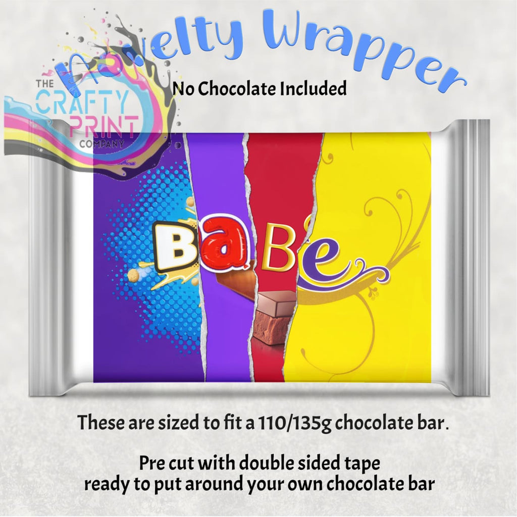 Babe Chocolate Bar Wrapper - Gift Wrapping