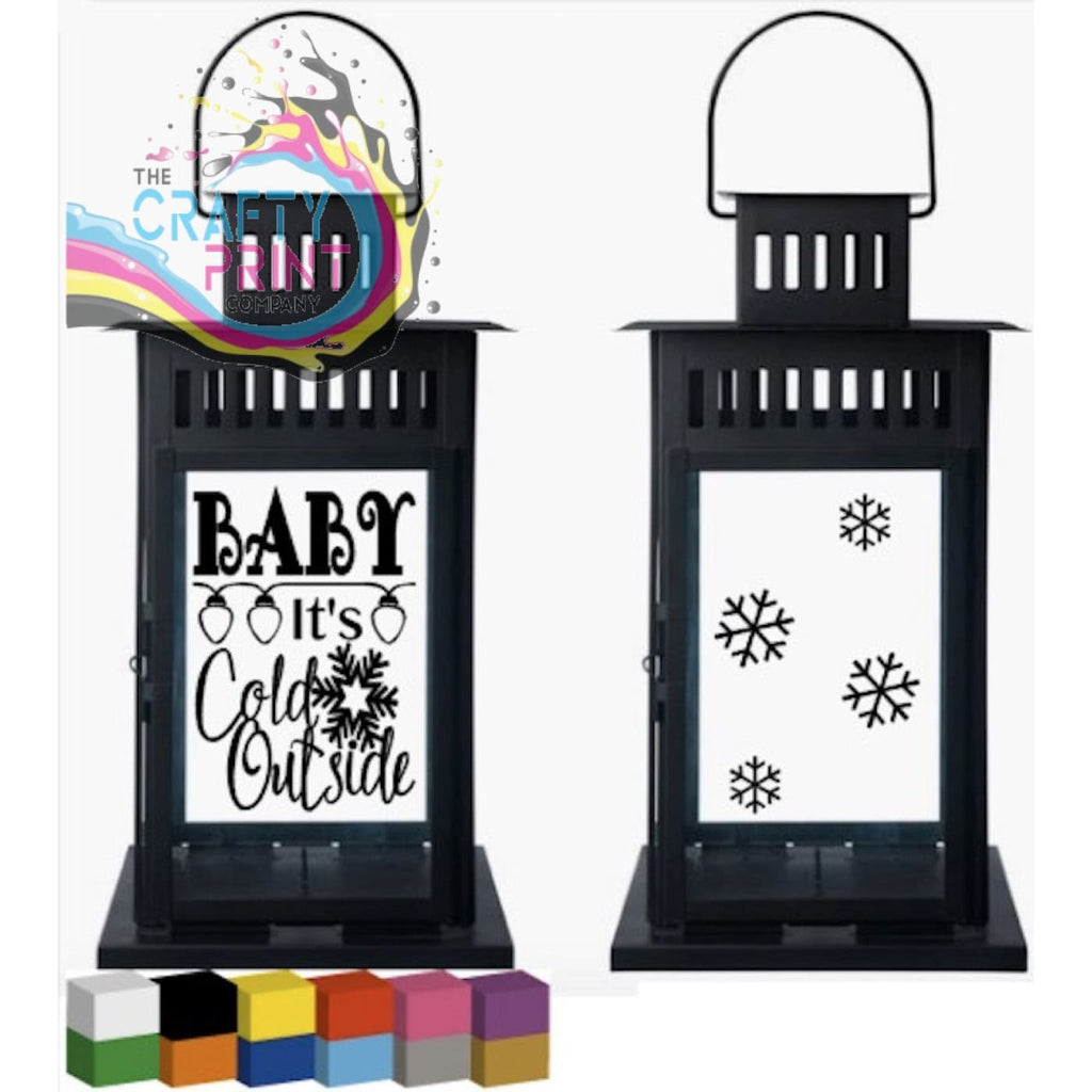 Baby it’s cold outside Lantern Decal Sticker - Decorative