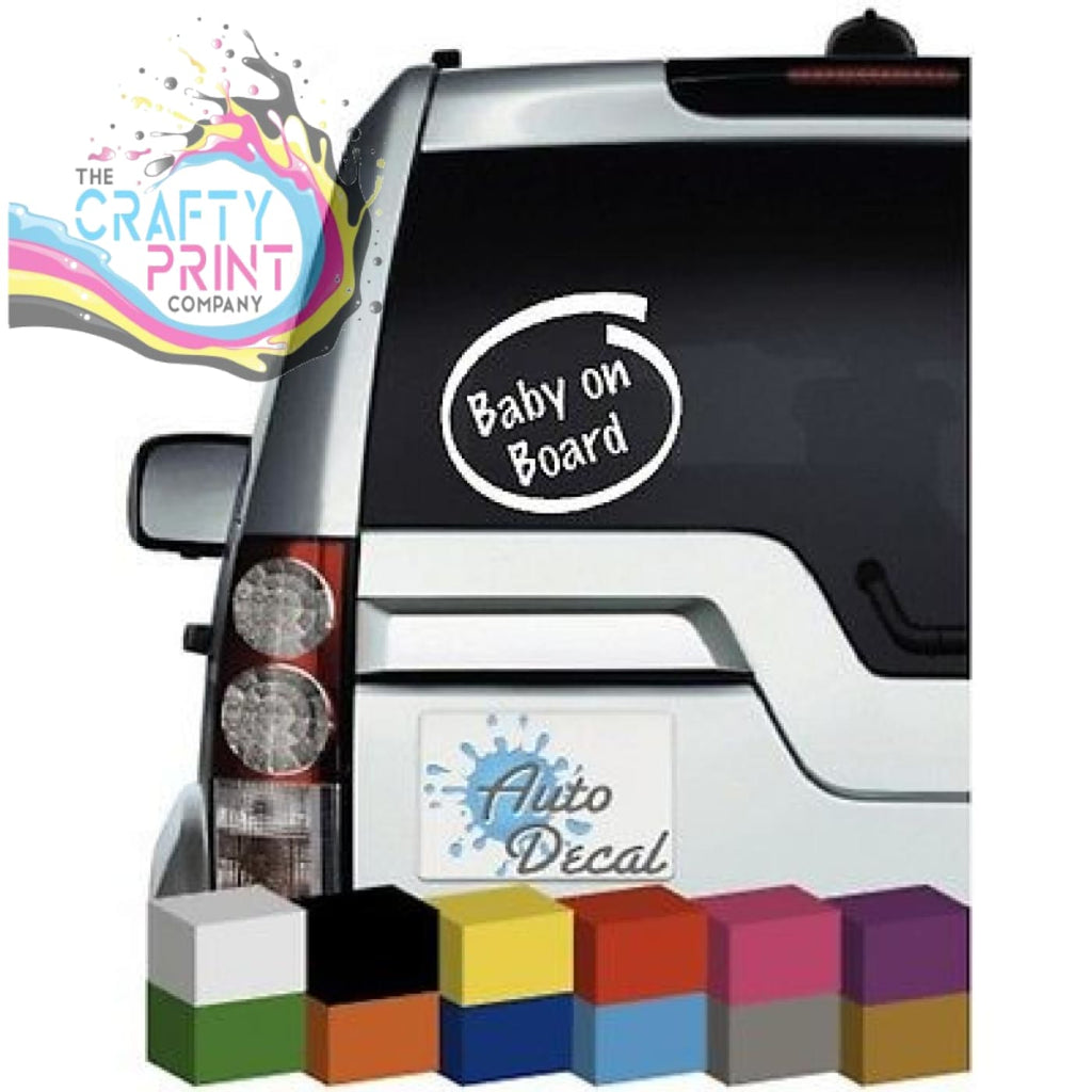 Baby On Board Novelty Car Sticker - Bumper Stickers