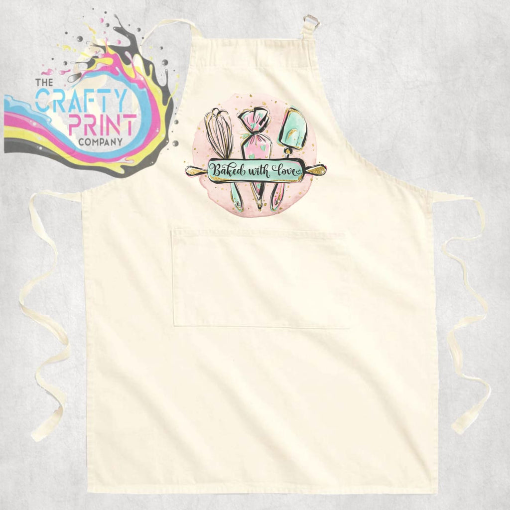 Baked with Love Adult Cotton Apron - Aprons