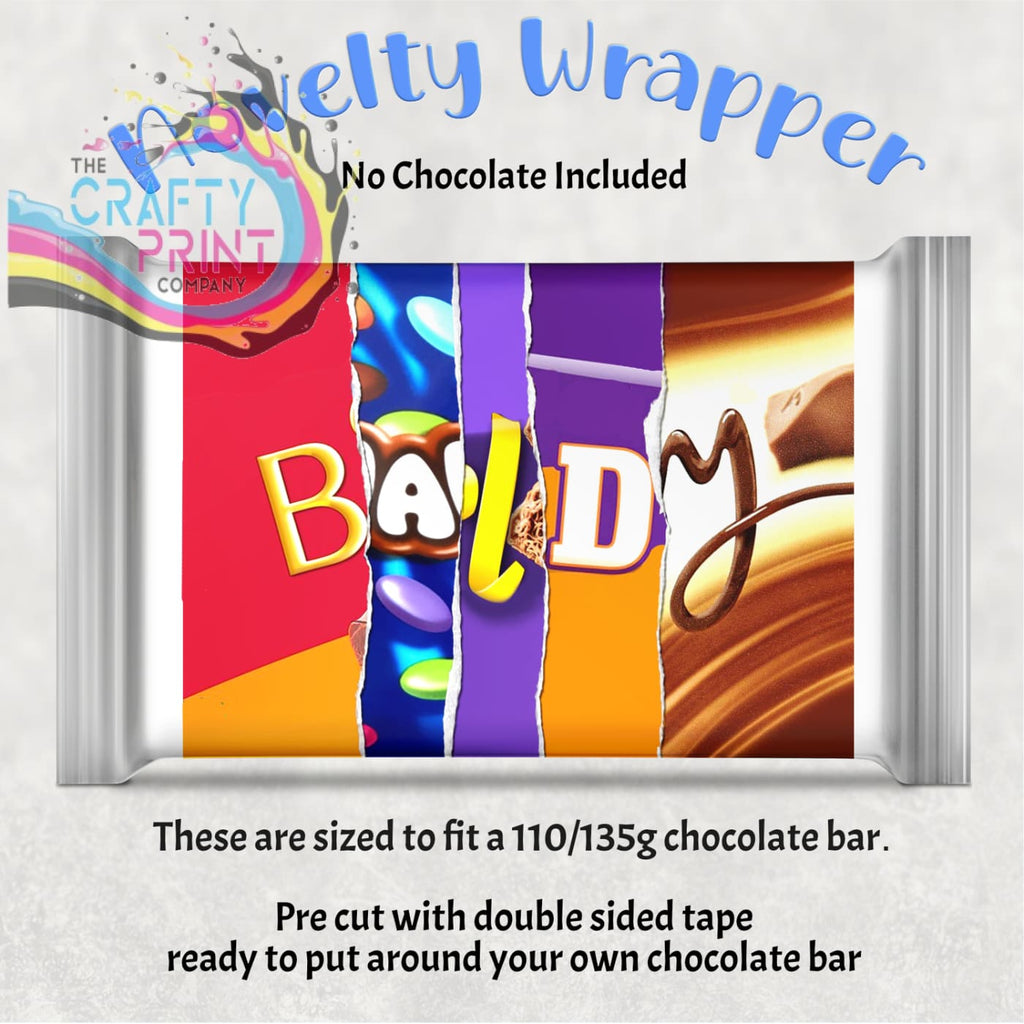 Baldy Chocolate Bar Wrapper - Gift Wrapping