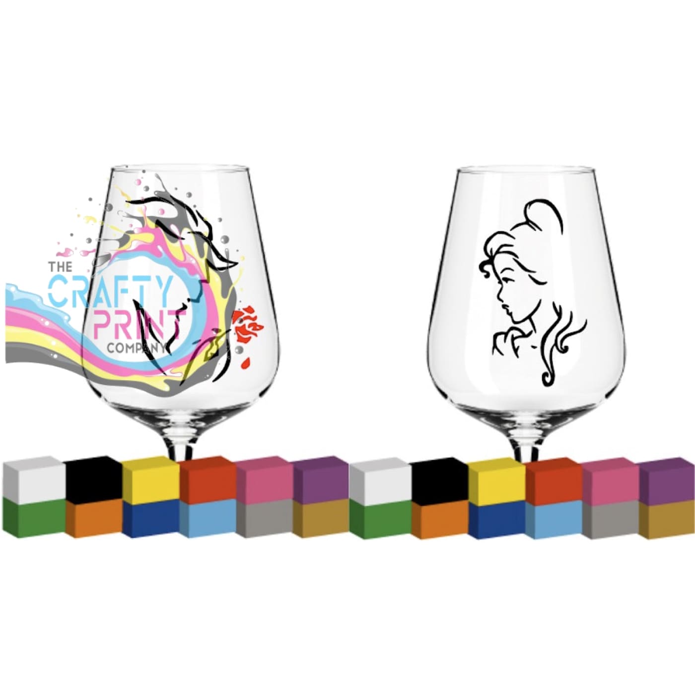Beauty - Beast Glass / Mug / Cup Decal / Sticker