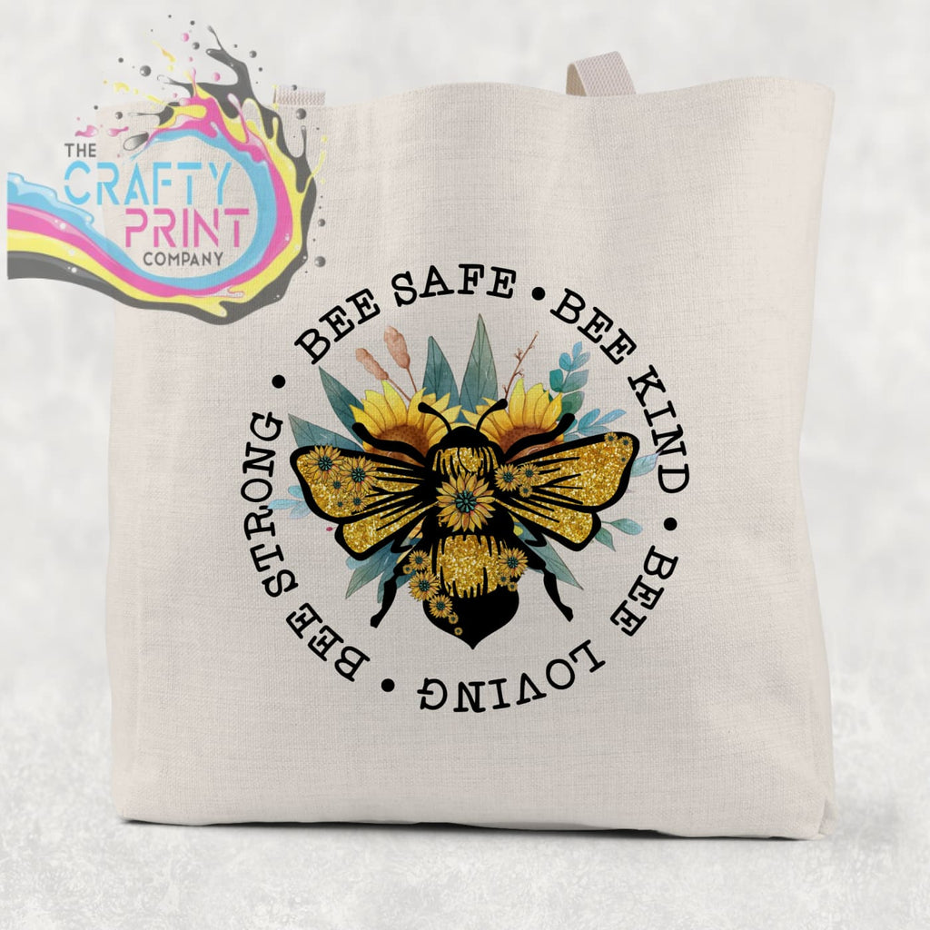 Bee Safe Kind Cotton Tote Bag - Shopping Totes
