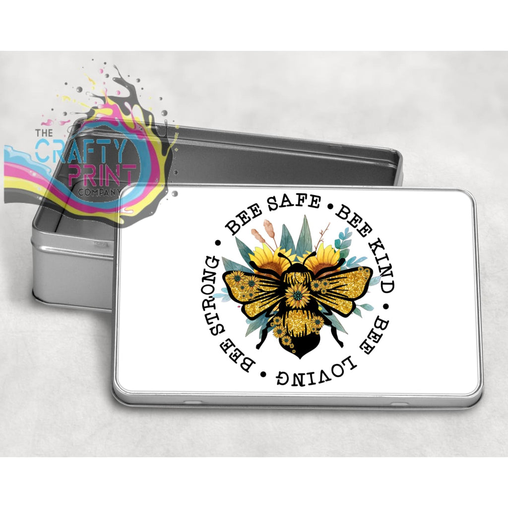 Bee Safe Kind Metal Tin - Storage & Organization