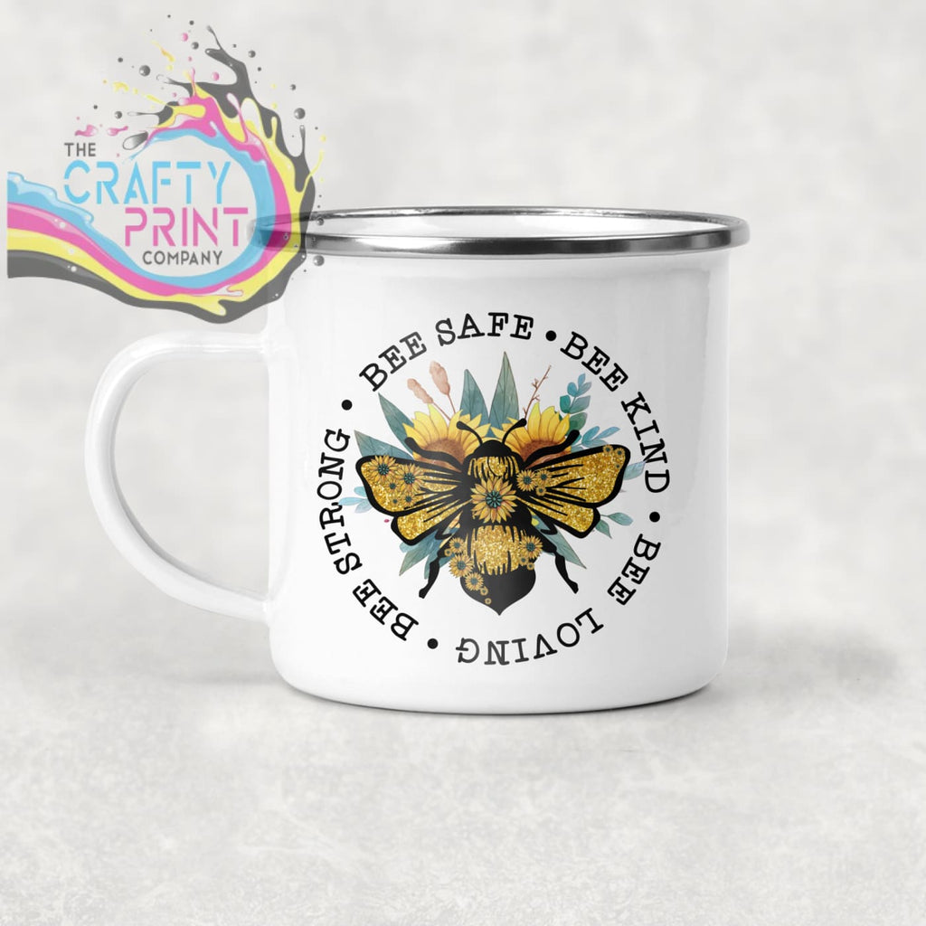 Bee Safe Kind Mug - Enamel - Mugs