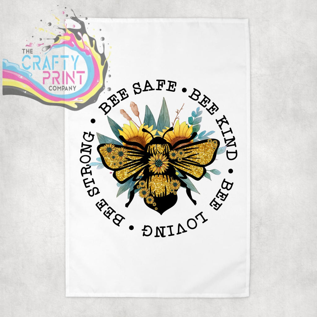 Bee Safe Kind Tea Towel - Kitchen Towels