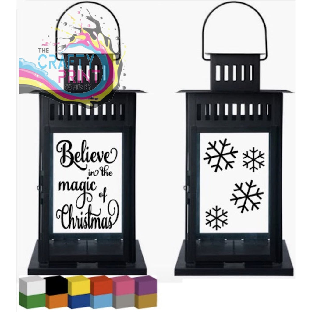 Believe in the magic of Christmas Lantern Decal Sticker -