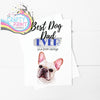 Best Dog Dad Ever French Bulldog A5 Card & Envelope