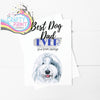 Best Dog Dad Ever Old English Sheepdog A5 Card & Envelope