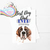 Best Dog Dad Ever Saint Bernard A5 Card & Envelope