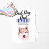 Best Dog Dad Ever Siberian Husky V3 A5 Card & Envelope