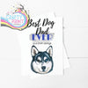 Best Dog Dad Ever Siberian Husky V4 A5 Card & Envelope