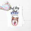 Best Dog Dad Ever Siberian Husky V5 A5 Card & Envelope
