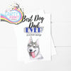 Best Dog Dad Ever Siberian Husky V6 A5 Card & Envelope