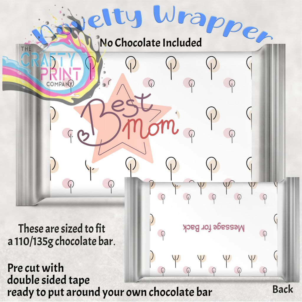 Best Mom Chocolate Bar Wrapper - Wrapping Paper