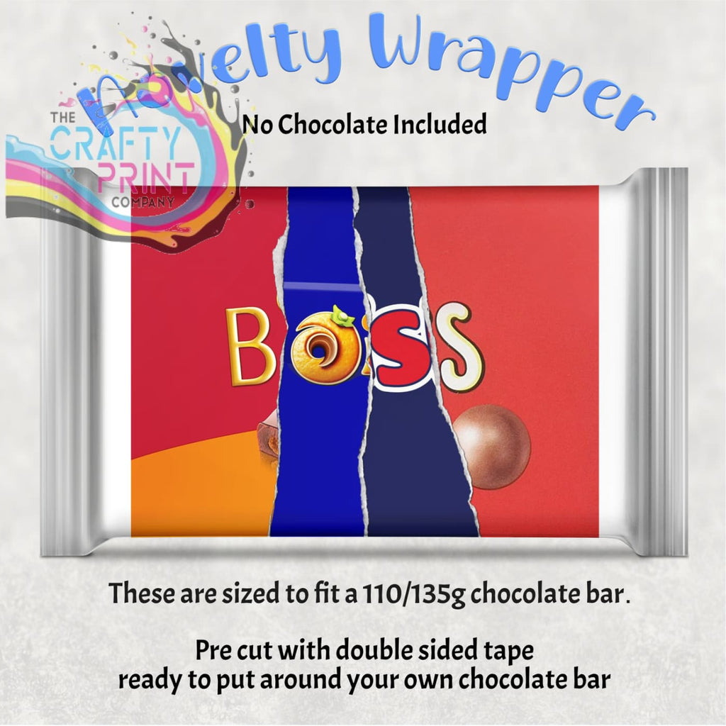 Boss Chocolate Bar Wrapper - Gift Wrapping