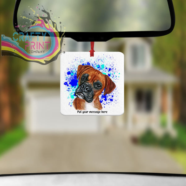 Boxer Paint Splatter Car Air Freshener - Vehicle Fresheners