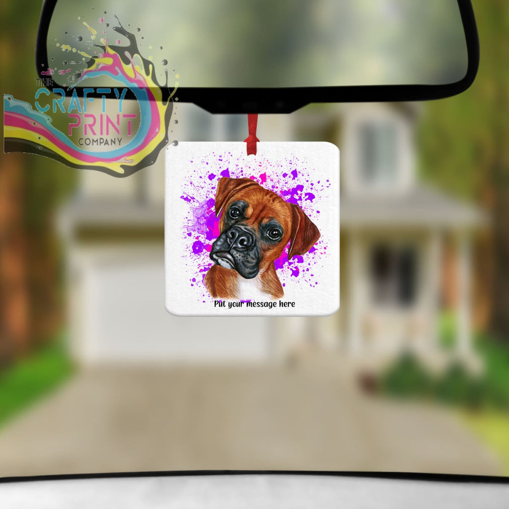 Boxer Paint Splatter Car Air Freshener - Vehicle Fresheners