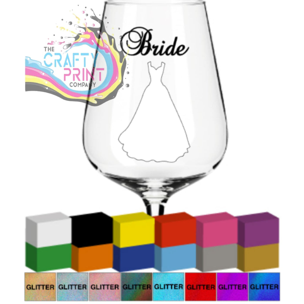 Bride / Role or Name Glass / Mug / Cup Decal - Decorative