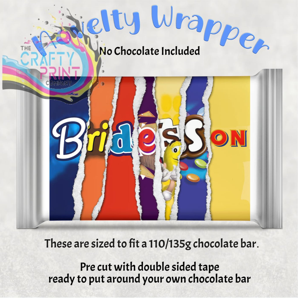 Bride’s Son Chocolate Bar Wrapper - Wrapping Paper