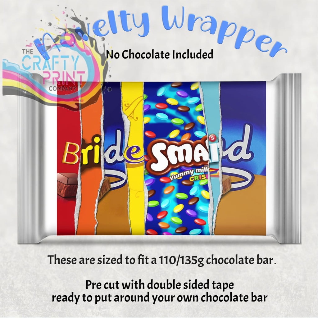 Bridesmaid Chocolate Bar Wrapper - Wrapping Paper