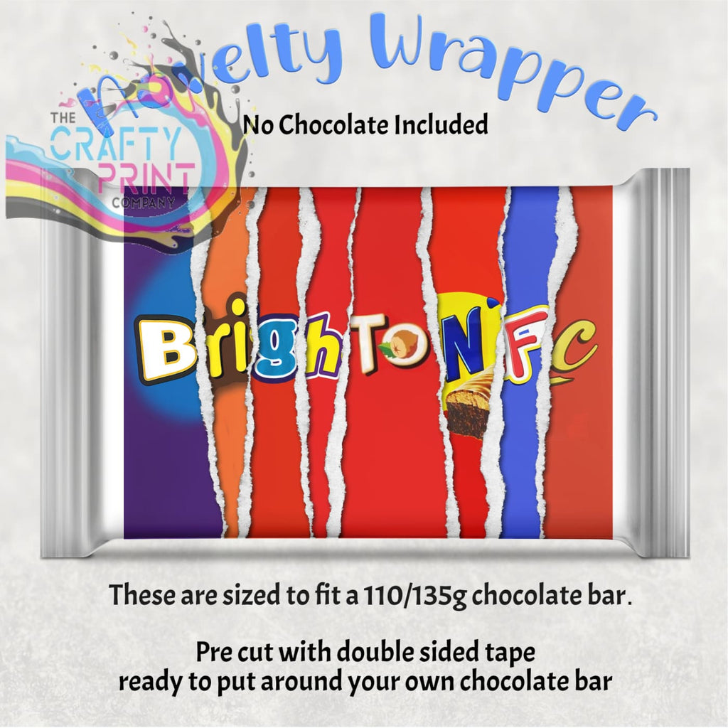 Brighton FC Chocolate Bar Wrapper - Wrapping Paper