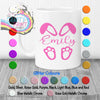 Bunny Ears Personalised Vinyl Decal for Mug / Cup Sticker