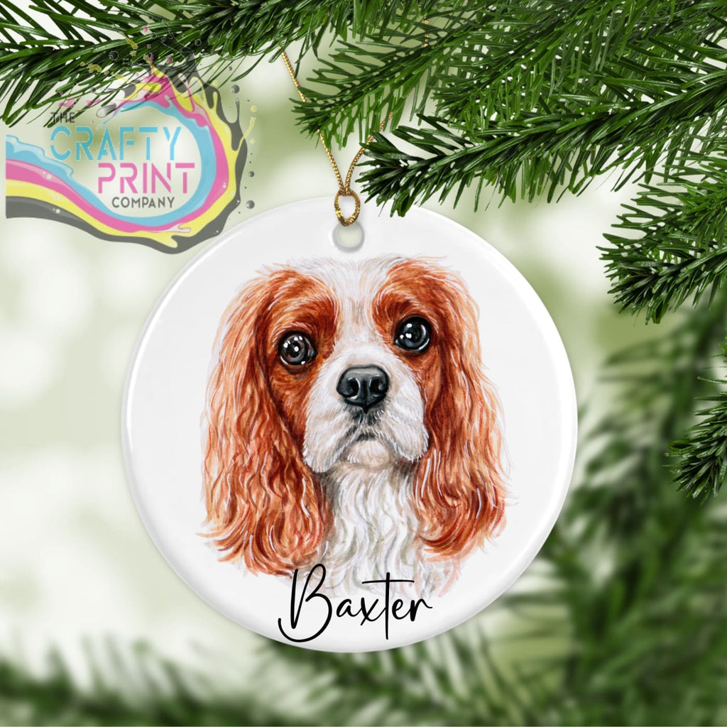 Cavalier King Charles Personalised Ceramic Ornament -