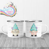 Cheeky Bum Gonk with Flower Mug - Enamel - Mugs