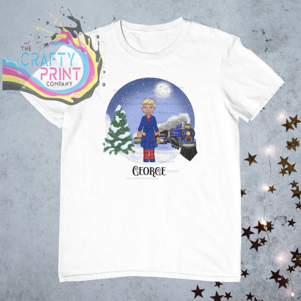 Christmas Express Train Boy Personalised Children’s T-shirt