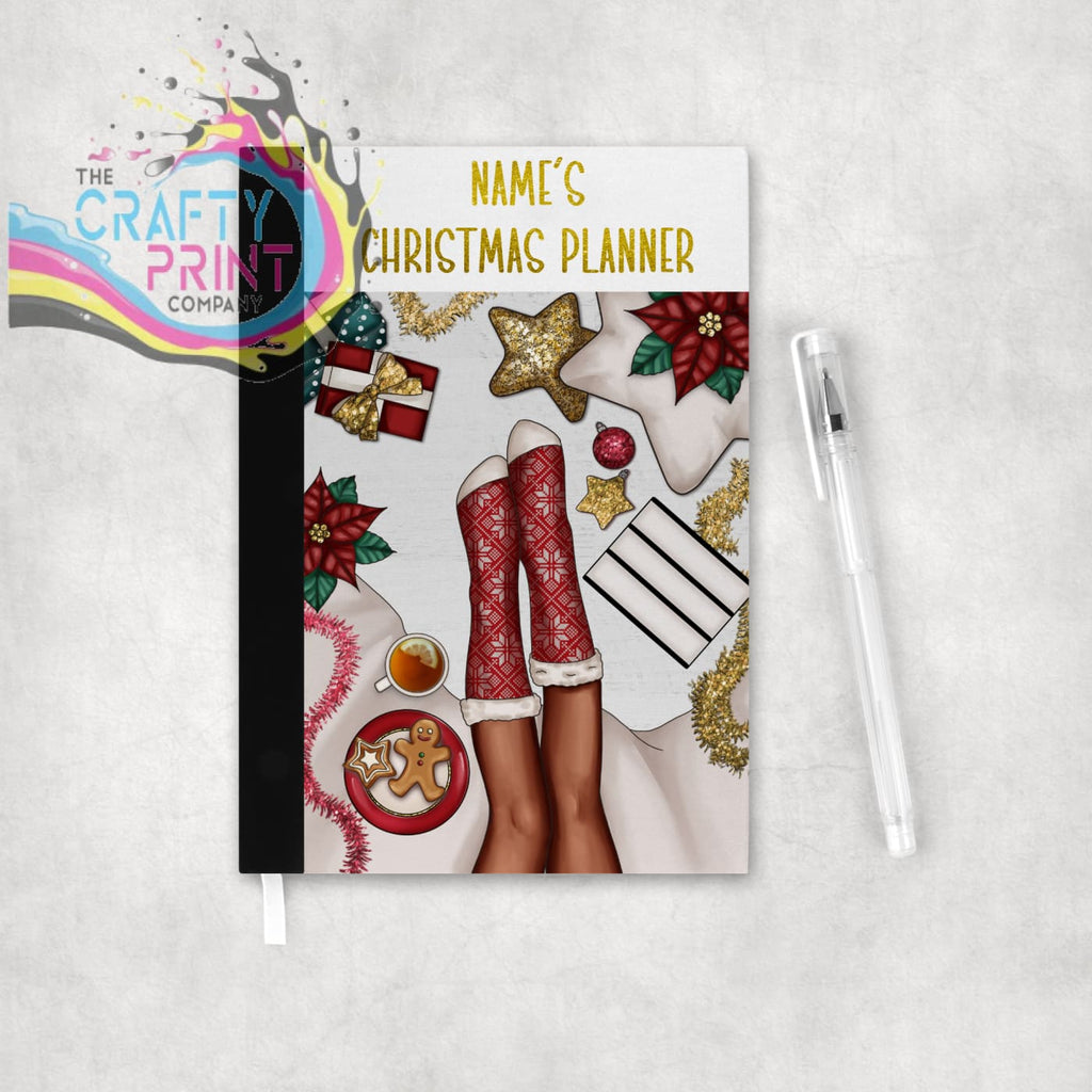 Christmas Legs Planner Personalised Organiser Notebook -
