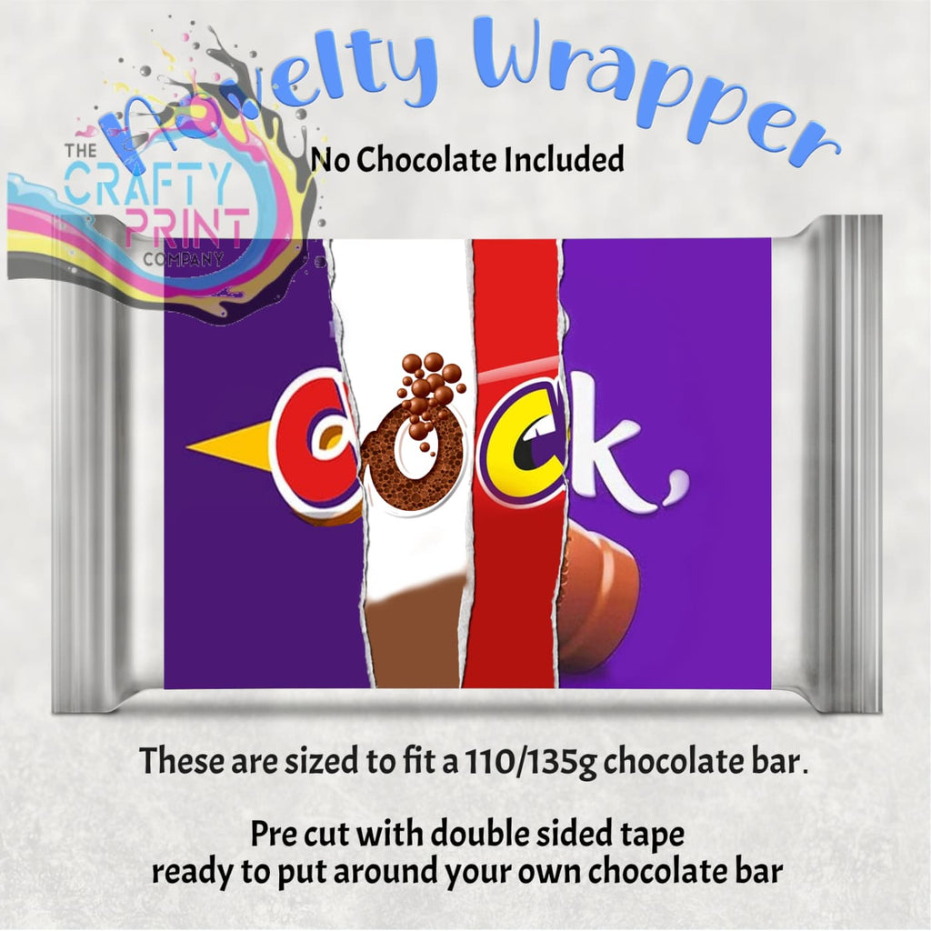 Cock Chocolate Bar Wrapper - Gift Wrapping