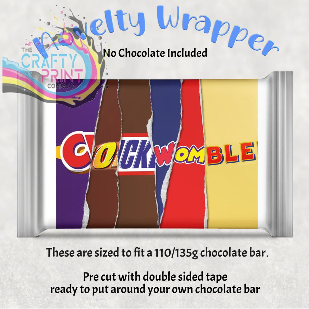 Cockwomble Chocolate Bar Wrapper - Gift Wrapping