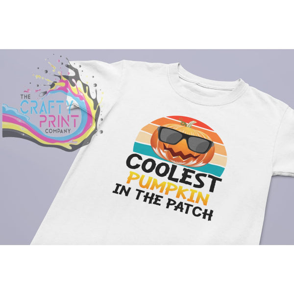 Coolest Pumpkin in the Patch Children’s T-shirt - White