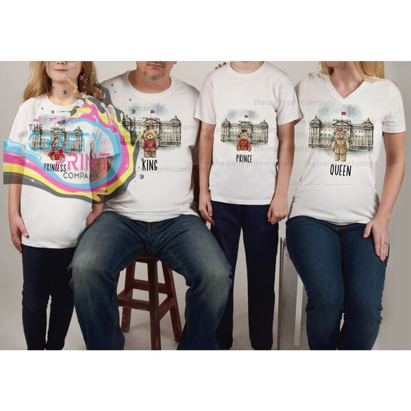 King Charles Coronation Bear T-shirt - White - Shirts & Tops