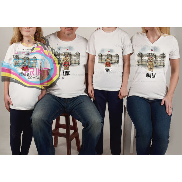 King Charles Coronation Queen Bear T-shirt - White - Shirts