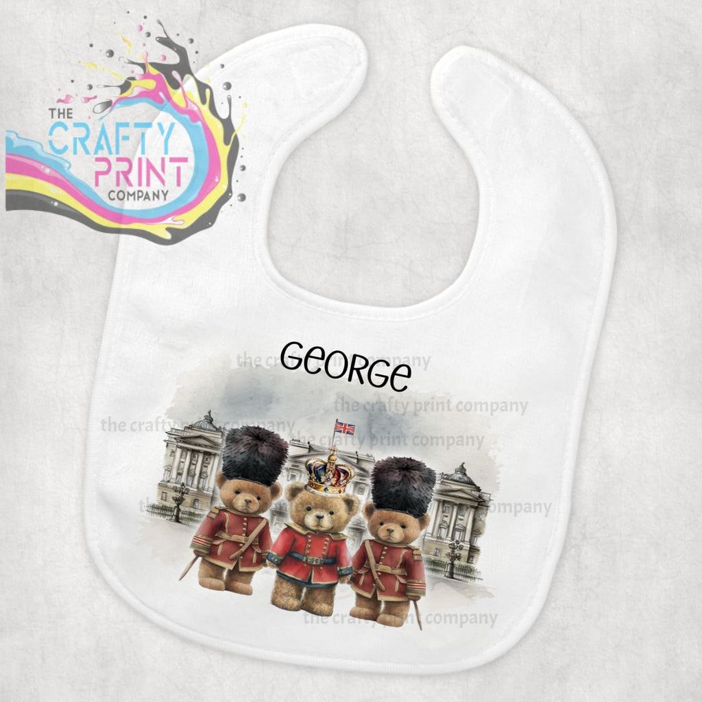 Coronation Palace Bears Personalised Baby Bib - & Toddler