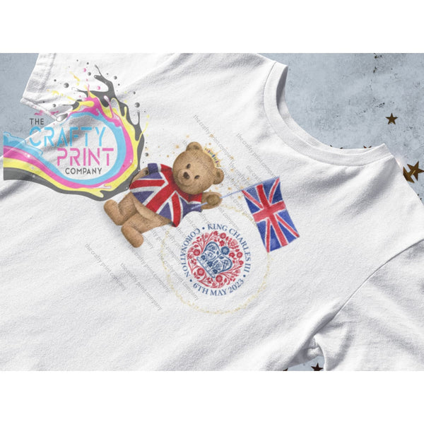 Coronation Teddy Bear T-shirt Printed with Logo - 2 - Shirts