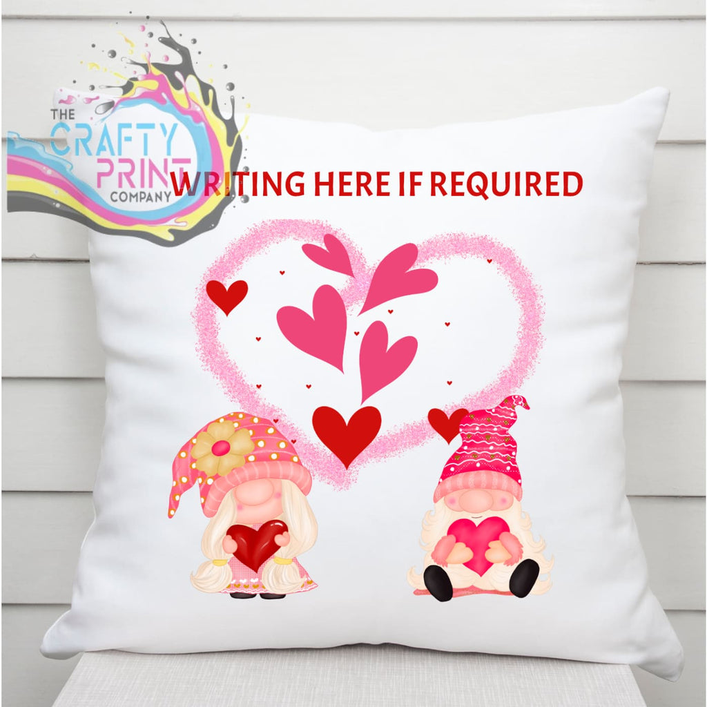 Customised Valentine Gnome Cushion - Chair & Sofa Cushions