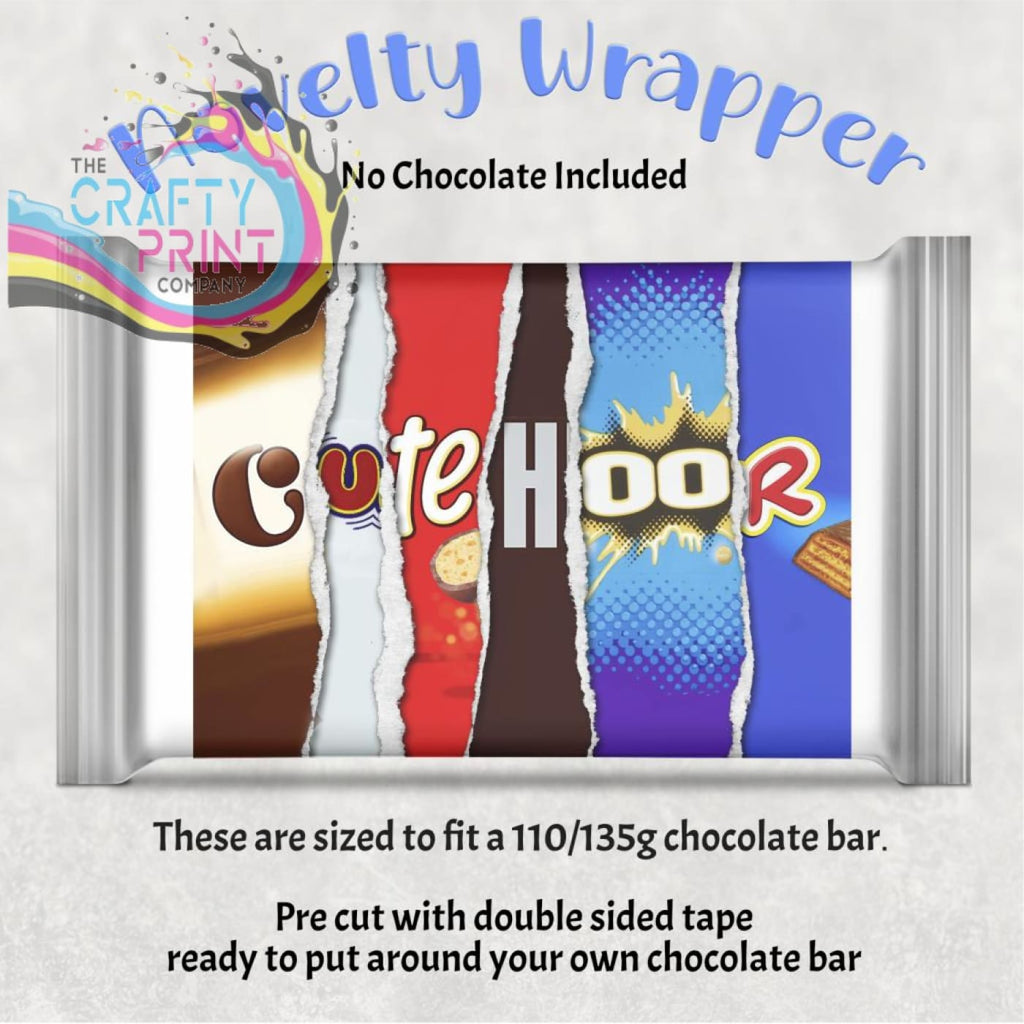 Cute Hoor Chocolate Bar Wrapper - Gift Wrapping
