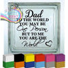 Dad to the World Vinyl Decal Sticker - Decorative Stickers