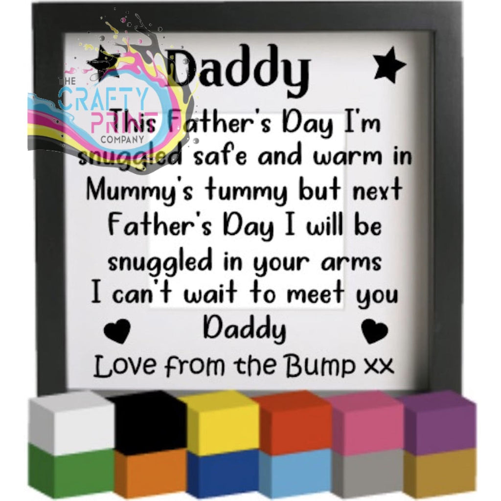 Daddy Love Bump V2 Vinyl Decal Sticker - Decorative Stickers