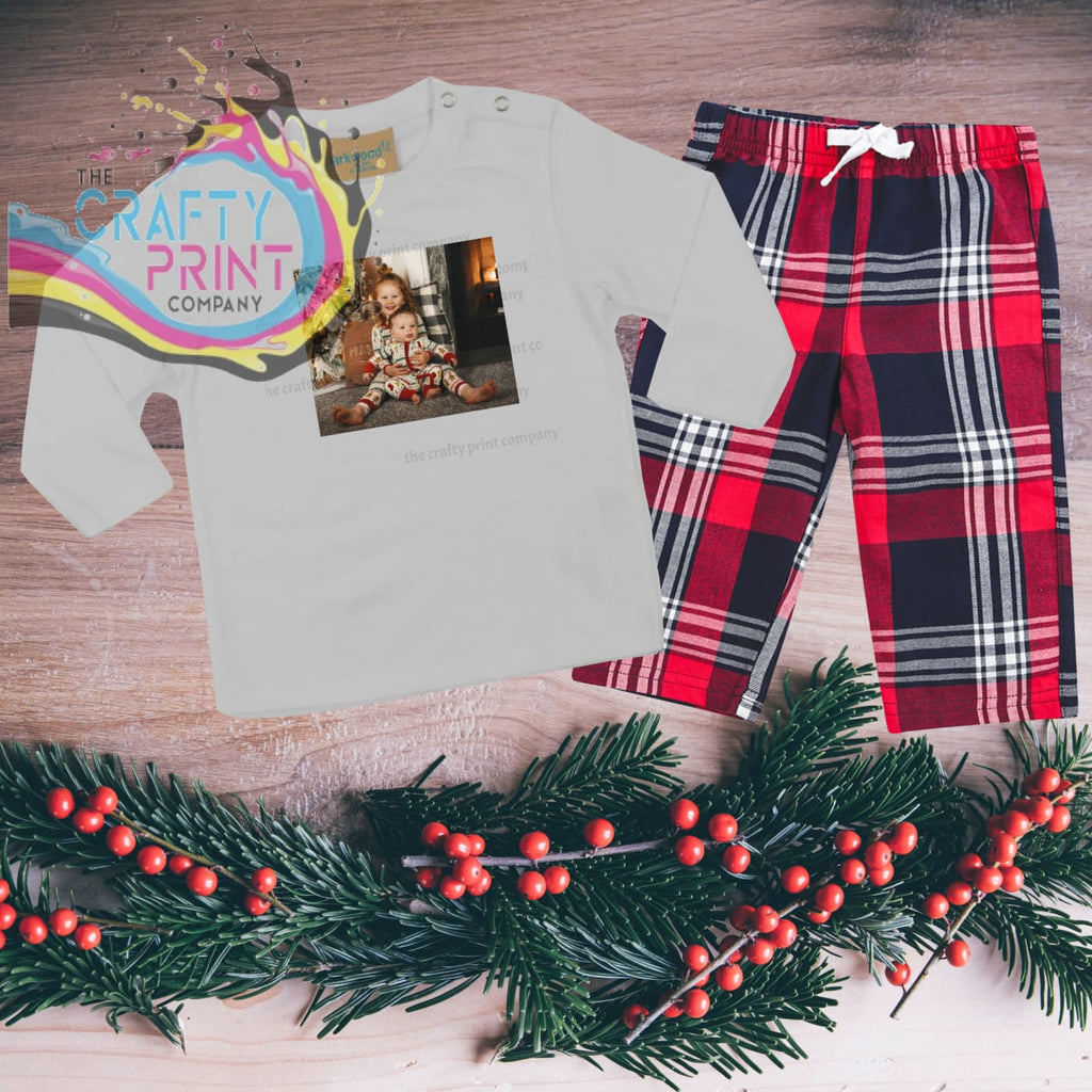 Design your own Tartan Pyjamas Toddler Red