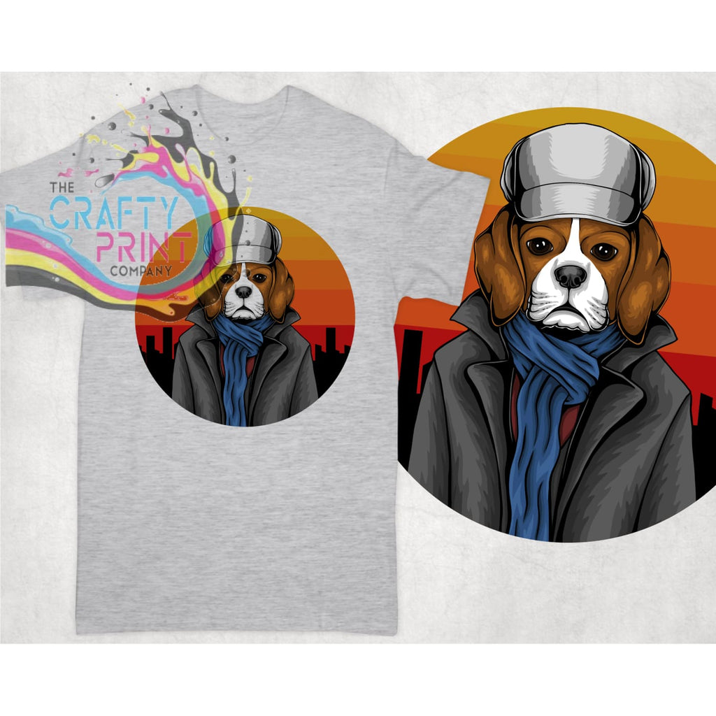Detective Beagle T-shirt - Grey - Shirts & Tops