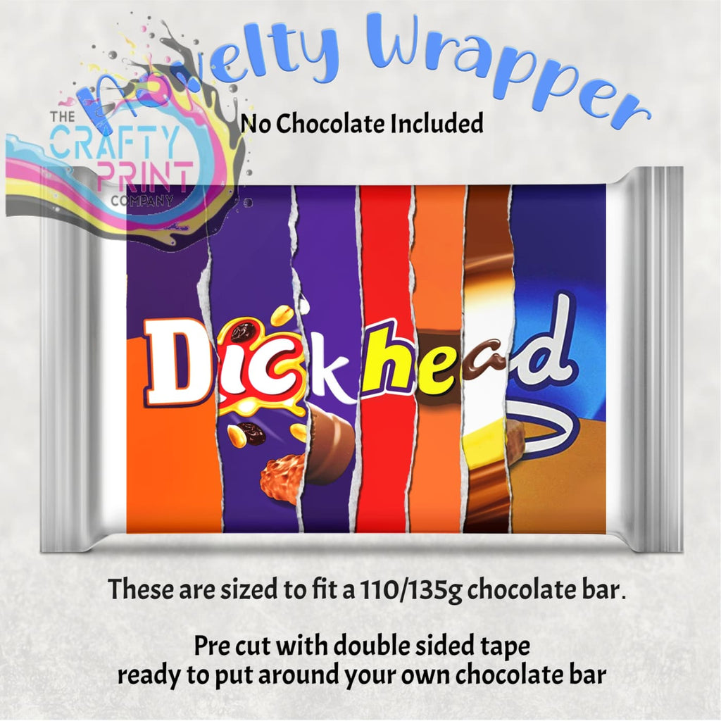 Dickhead Chocolate Bar Wrapper - Gift Wrapping